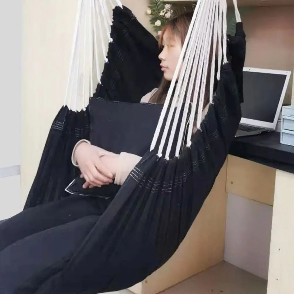 كرسي هزاز مريح للمهجع، كرسي أرجوحة للحديقة من القماش السميك مع حقيبة تخزين، كرسي معلق خارجي ناعم، شرفة #3