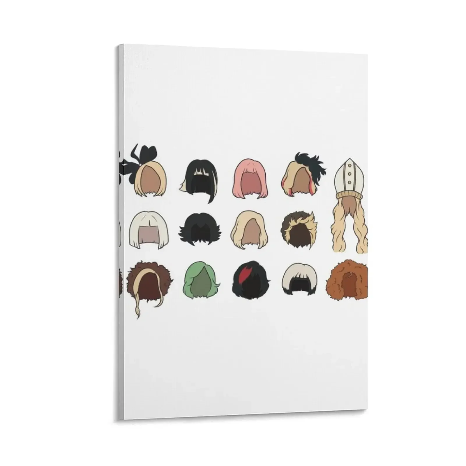 

Moira's Wigs Pattern Canvas Painting home decor interior paintings room decoration accessories decorative frames wall room