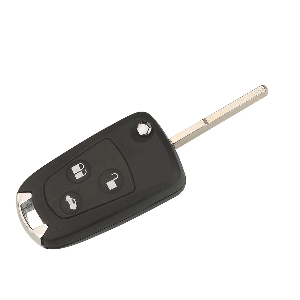 jingyuqin Modified Folding Flid Remote Car Key Fob Shell For Ford Mondeo Focus 2 3 Festiva Fiesta 3 Buttons HU101/FO21 Blade