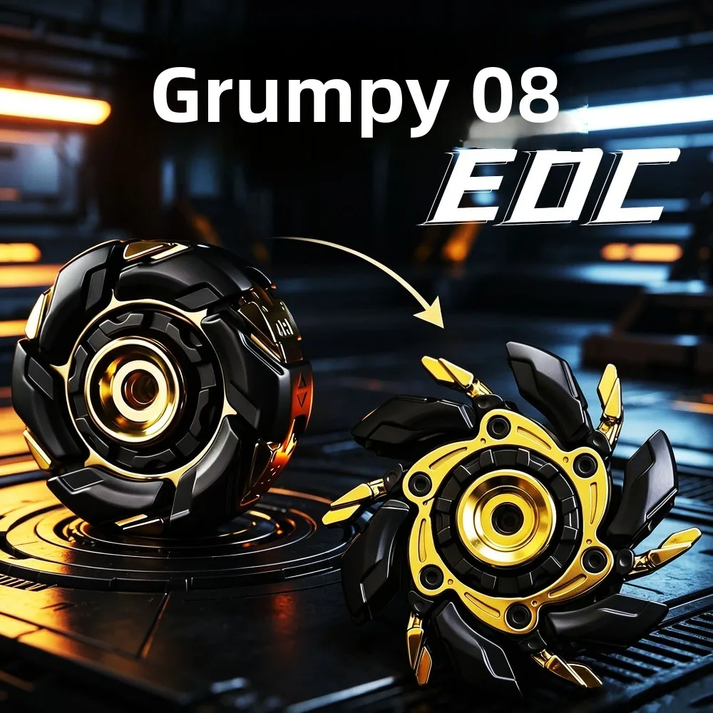 Metal Rotating Open Fingertip Gyro EDC Decompression Toy Restless Youth Version Decompression Artifact