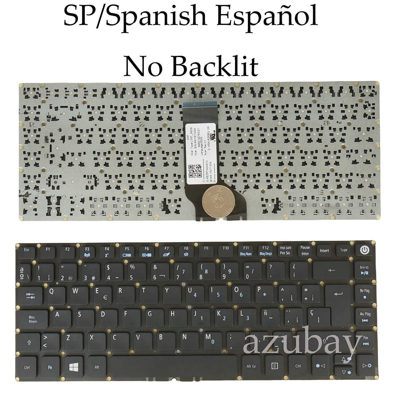 Keyboard for Acer Aspire E5-474G E5-475 E5-475G E5-491G Travelmate P248-M P248-MG ES1-432 P249-G2-M P249-G2-MG P249-M LA Spanish