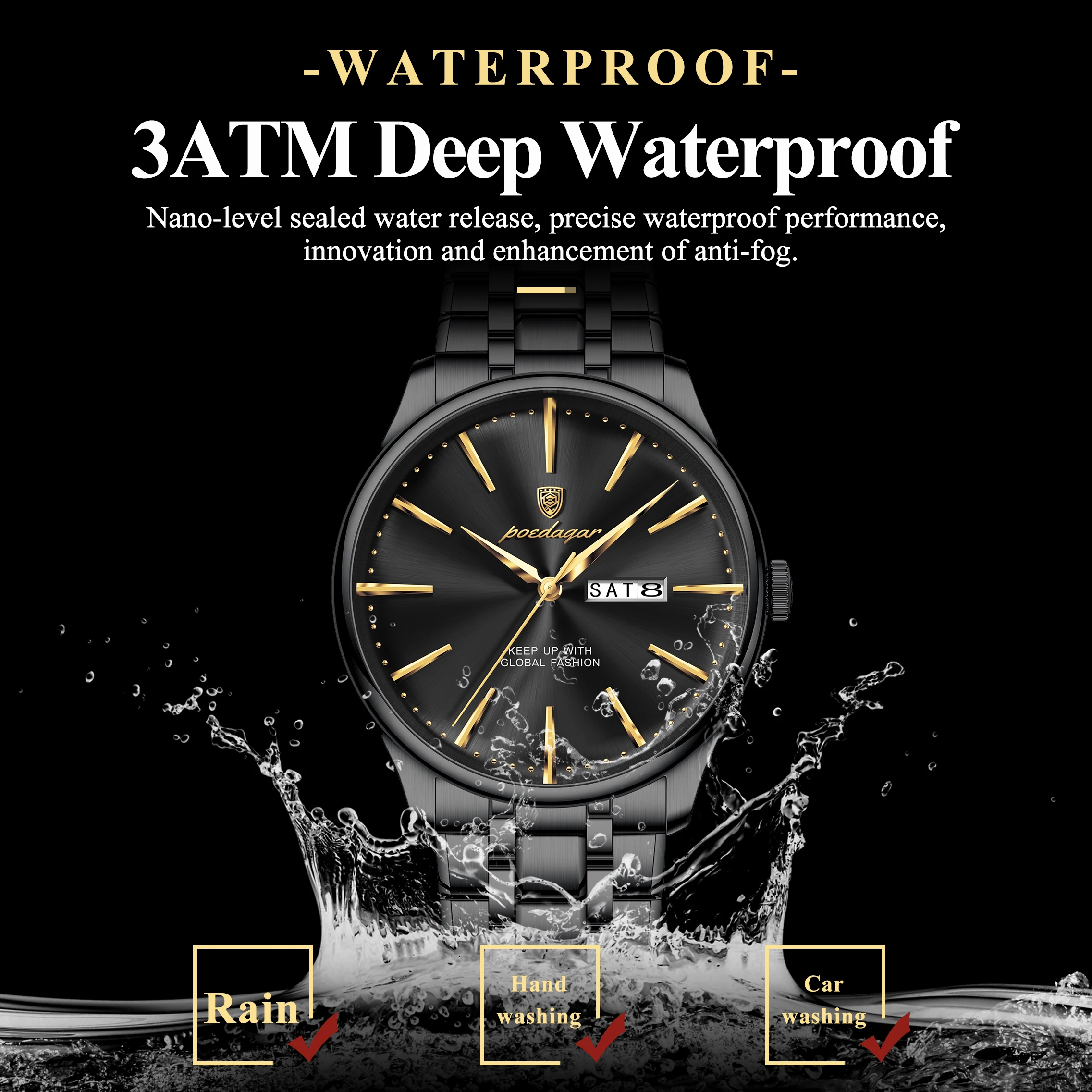 포에다가 럭셔리 비즈니스 남성용 시계 날짜 요일 방수  - Patek Philippe Watch Nautilus 리뷰 및 가격