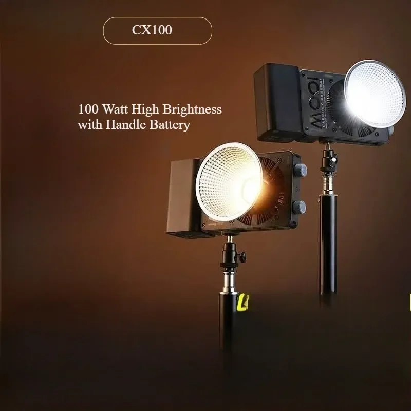 CINEPEER CX100 100W Professional Portable Fill Light for Indoor/Outdoor Video Shooting Live Photographic Lighting