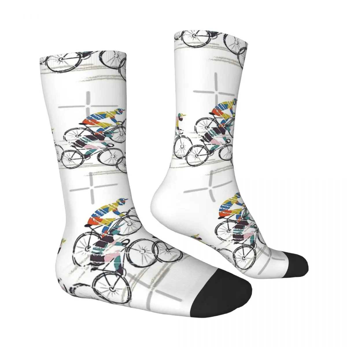 Ride To Win Triathlon Unisex Winter Socks Hip Hop Happy Socks street style Crazy Sock