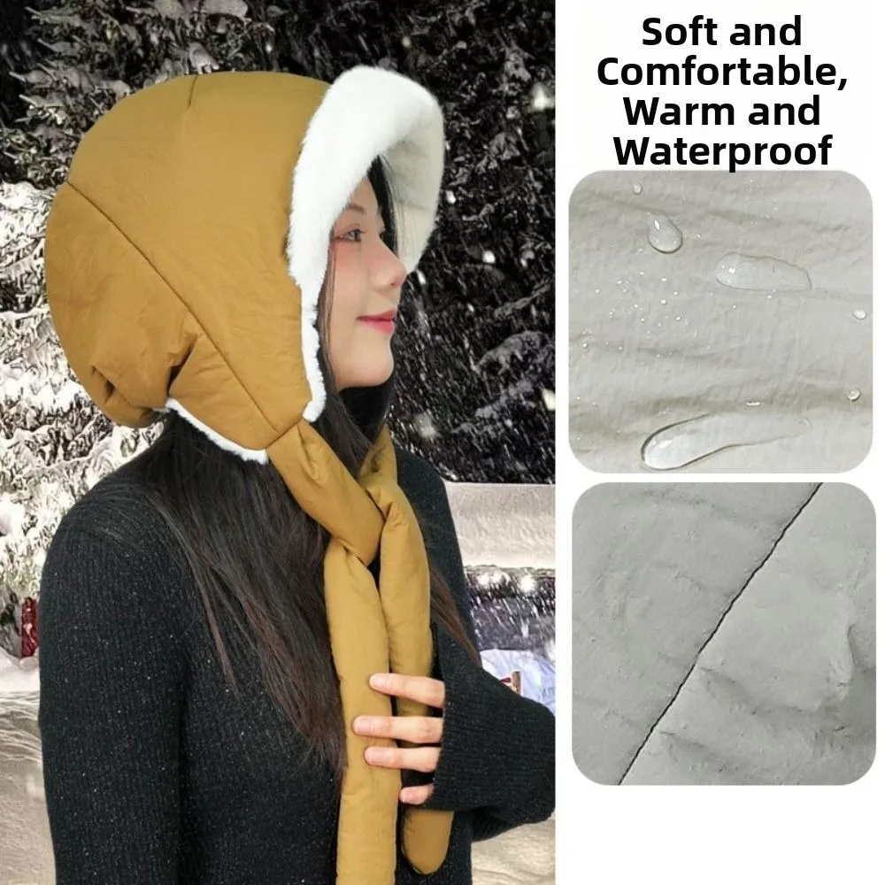 

Korean Style Ear Protection Hat Windproof Soft Plush Pullover Hats Comfortable Headgear Winter Warm Hat Autumn and Winter