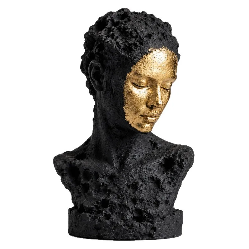 New product gold foil figure sculpture handicraft office ornament