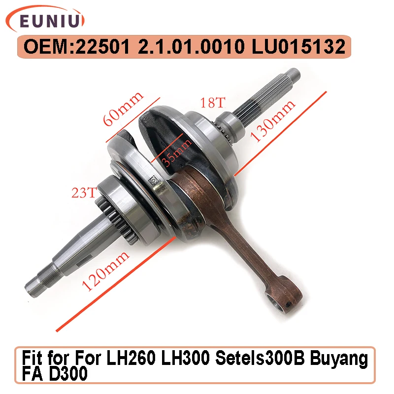 

Linhai Crankshaft For 260 300 YP VOG Manco talon Scooter Go Kart Buggy ATV Parts 22501