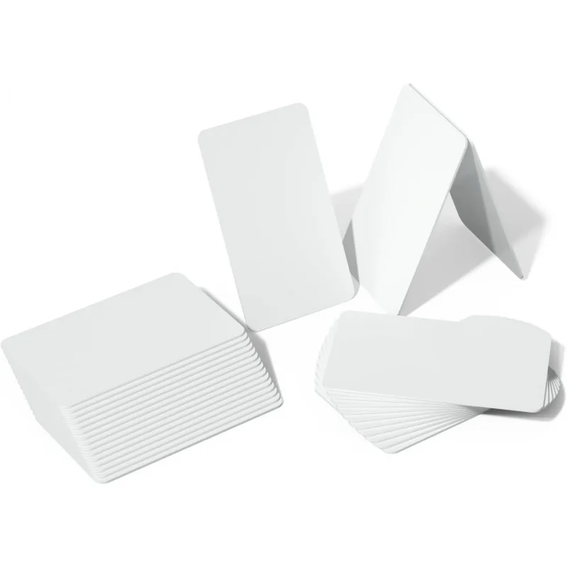 10/50Pcs NTAG215 NFC Cards Blank White PVC 13.56MHz ISO14443A 504Bytes Rewritable RFID Tag for Nintendo Switch & All NFC Phones