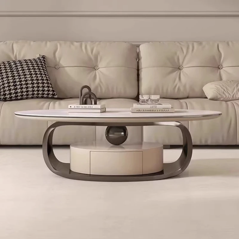 

Nordic Space Saving Coffee Table Luxury Clear Simple Writing Side Table Decoration Round Mesas Bajas Living Room Furniture