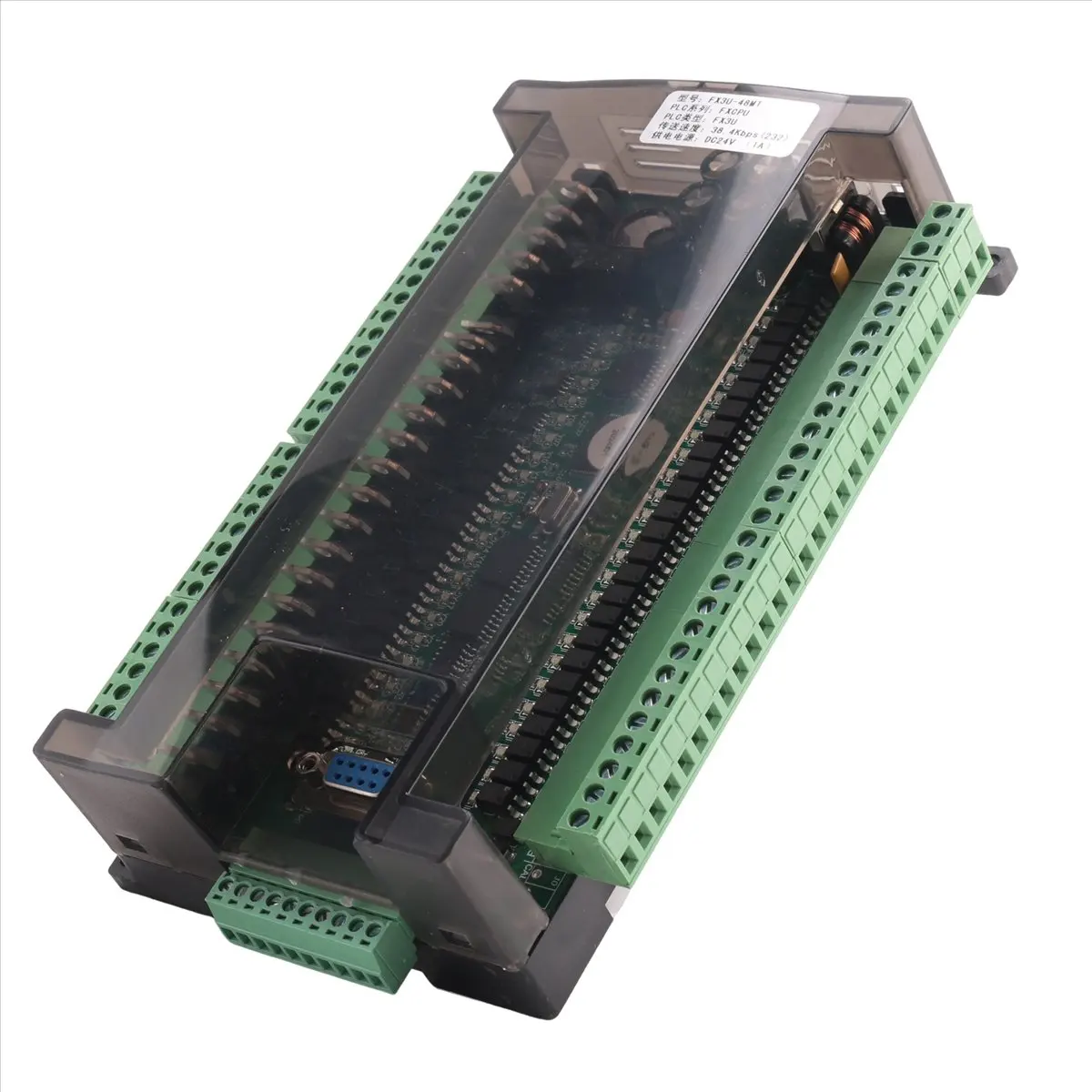 HOTPLC Industrial Control Board Module FX3U-48MT Programmable Logic Controller 24 Input 24 Output 24V 1A