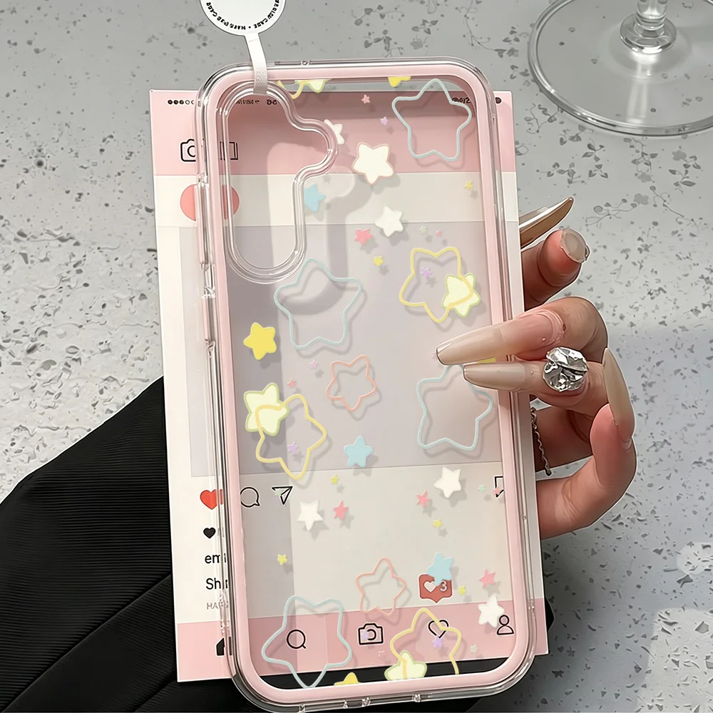 2 IN 1 Clear Case For Samsung A57 5G Case Galaxy A56 A55 A37 A36 A35 A16 A17 A53 A54 5G A34 S26 S25 S23 S22 Ultra S24 Plus Funda