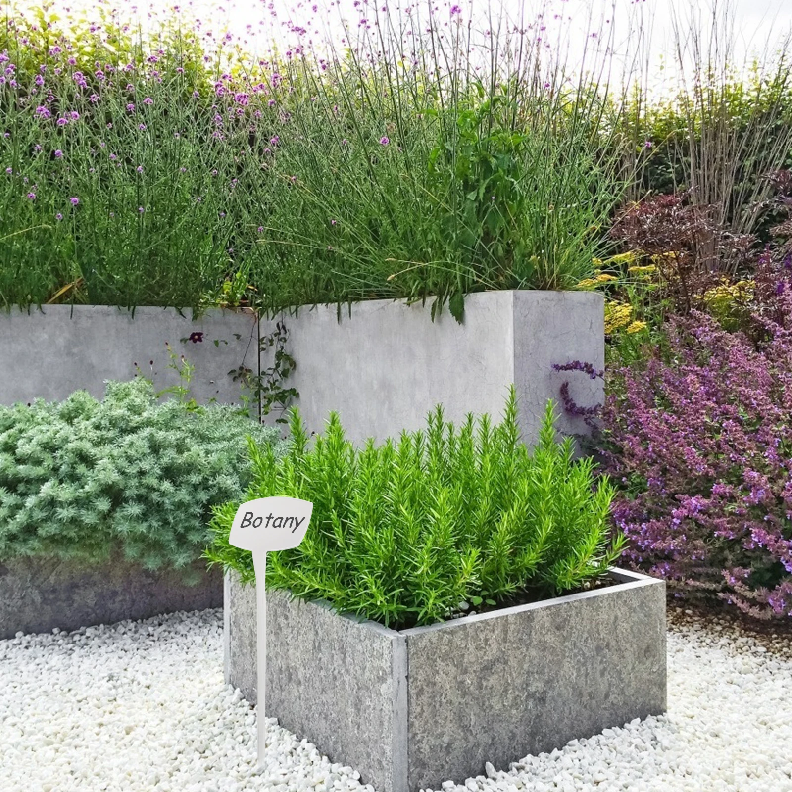 

10Pcs Garden Plant Tags Durable Plastic T-Type Nursery Labels Waterproof Unique Bevel Design Easy Classification