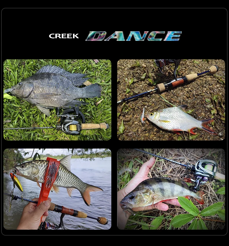 PURELURE CREEK DANCE Forellenrute BFS Fishing Casting UL Spinning Light Travel Rod Stream Ejection Rod Fuji Alconite Ring Barsch – Detail 33