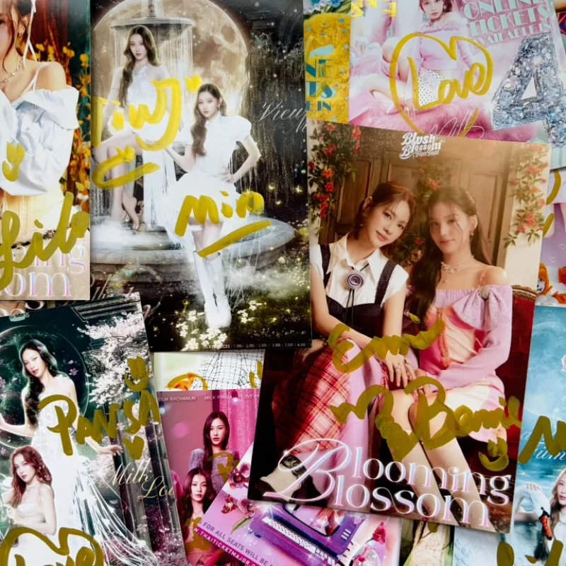 

Blooming Blosoom Blush Blosoom Magazine Cover Photo Milklove Namtanfilm Viewmim Emiboonie Handwritten Signature Picture