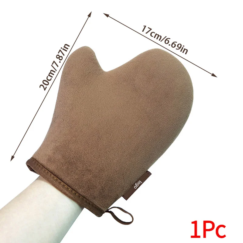 1Pc Reusable Body Self Tan Glove Applicator Tanning Gloves Cream Lotion Mousse Body Cleaning Glove Self Tanner Finger Glove