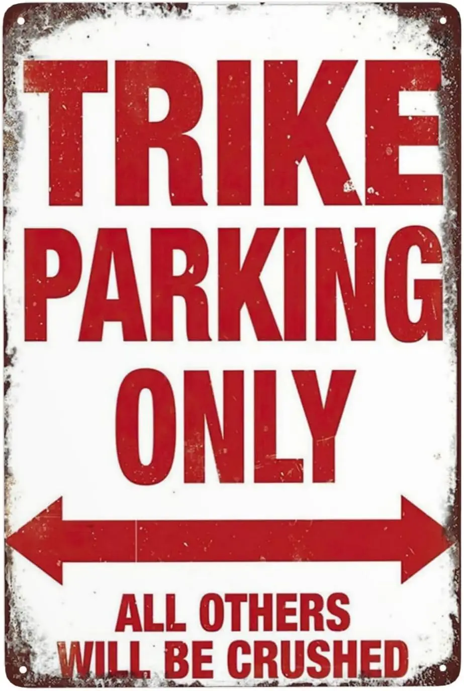 c1,Funny Metal Signs Trike Parking Only For Garage Man Cave Bar Home Bedroom Sign Wall Decor Tin Signs