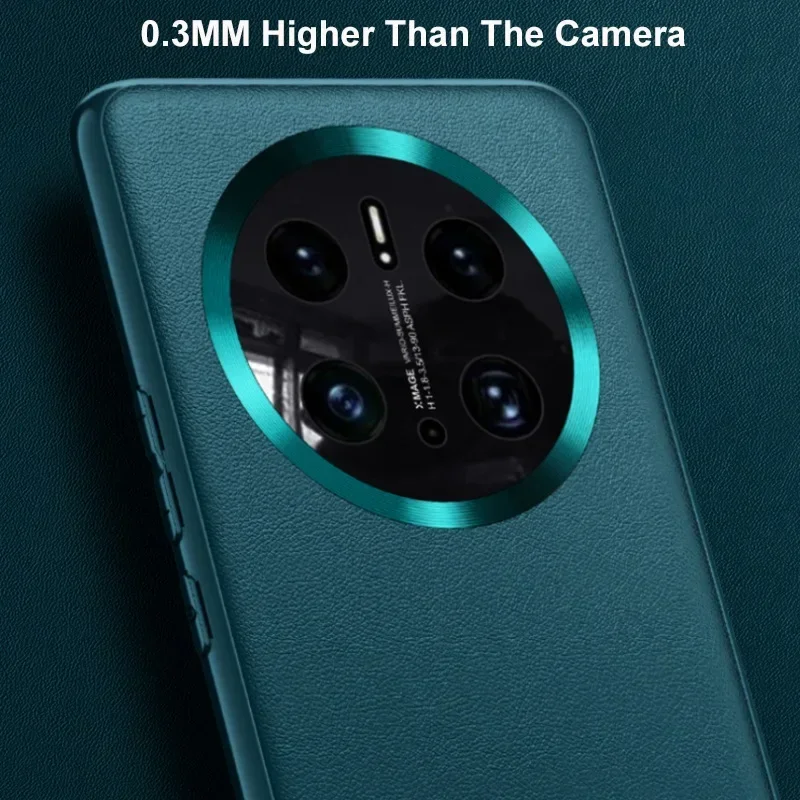 Phone Case For Huawei Mate 50 Pro Mate50 Luxury PU Leather Case For Huawei Mate 50 Pro Back Matte Silicone Protection Cover