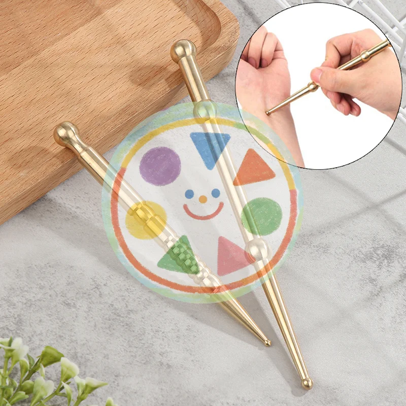 

^1Pc Pure Brass Facial Massage Pen Eye Trigger Point Massage Pen Reflex Therapy Stimulator Acupoint Massager Tool~