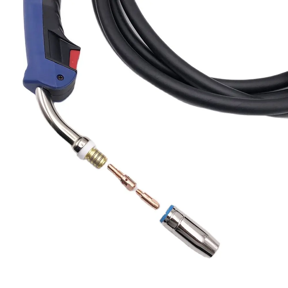 25AK MIG MAG Welding Torch with Flexible Swan Neck and Euro Connector 3M