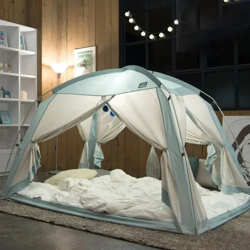 New Fully Automatic Indoor Adult Child Bed Tent Warm Windproof Tent Dormitory Single and Double Winter Tent