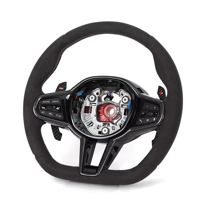 Full D-Shape Upgrade LCI Steering Wheel for G30 G31 G32 X3 G01 X4 G02 M2 G87 M3 G80 M4 G82 G42 G20 LCI M5 F90 G11