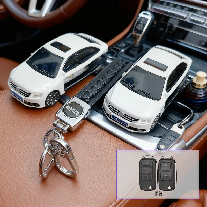 

Interesting Car Key Case for VW Lavida Car Model Flip Folding for Polo Beetle Tiguan Touran Passat Caddy Jetta Eos Key Cover Fob