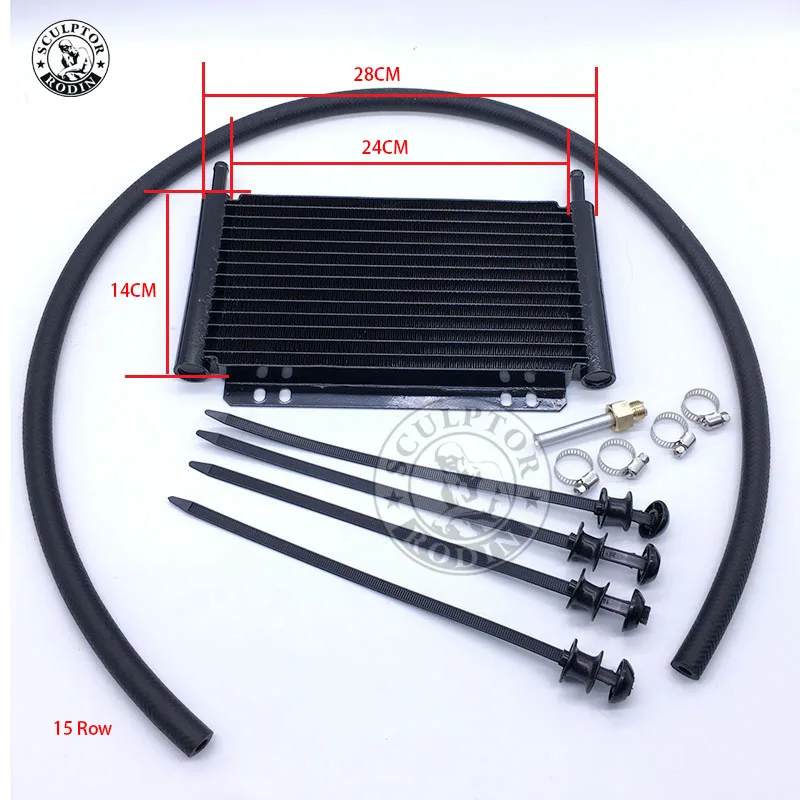 Oil Cooler Aluminum Transmission Oil Cooler 12Row 15Row 17Row Automatic Stacked Plate Oil Cooler Radiator