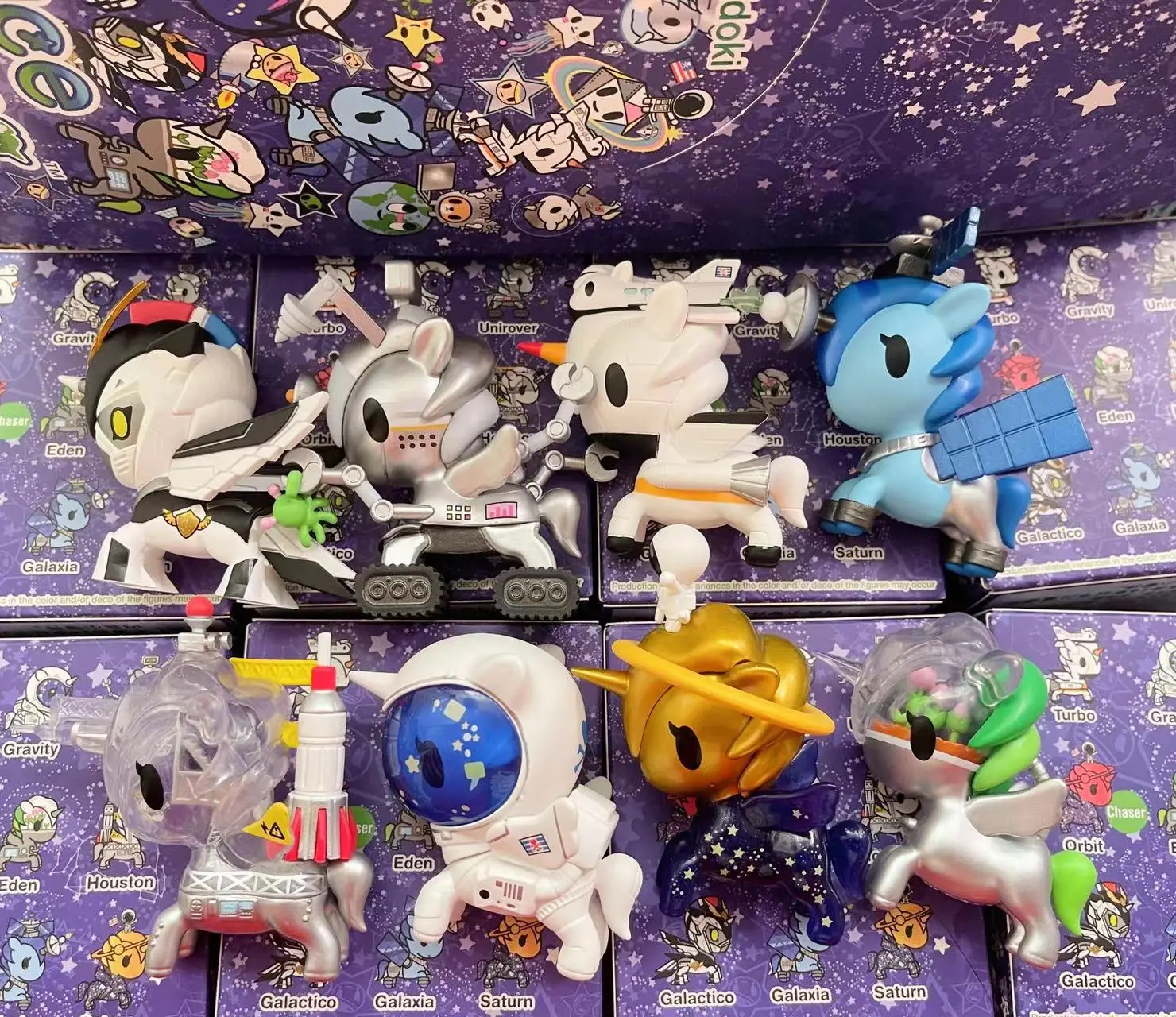 

Tokidoki Fantastic Unicorn Blind Box Модные игрушки - Lander, Astronaut, Rocket Scientist, Rover, Космический корабль