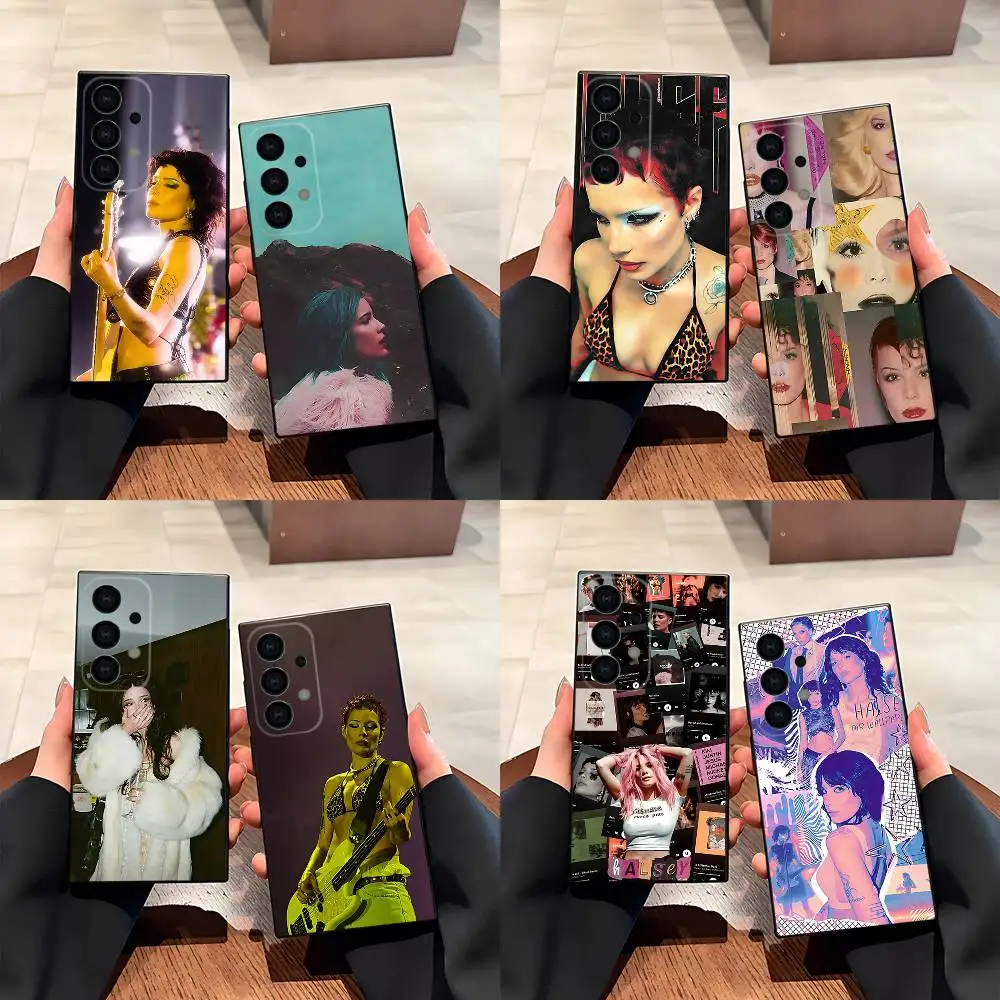 

Singer H-Halsey Phone Case For Samsung S25,S24,S21,S22,S23,S30,Ultra,S20,Plus,Fe,Lite,5G Black Cover