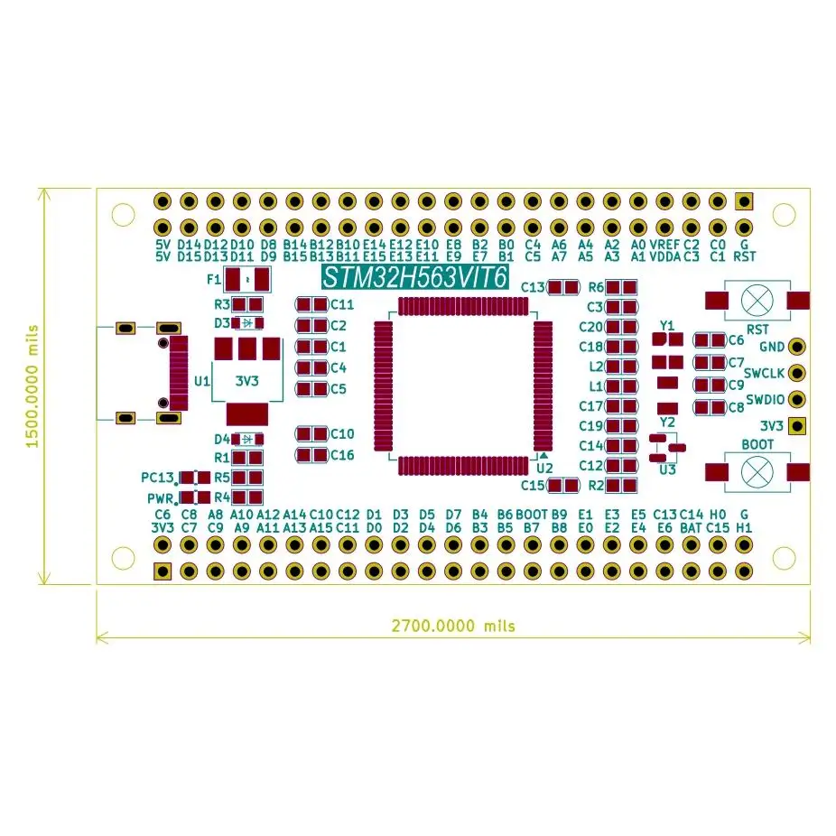 STM32H563VIT6 Development Board ARM Minimum System STM32H5 Core Board