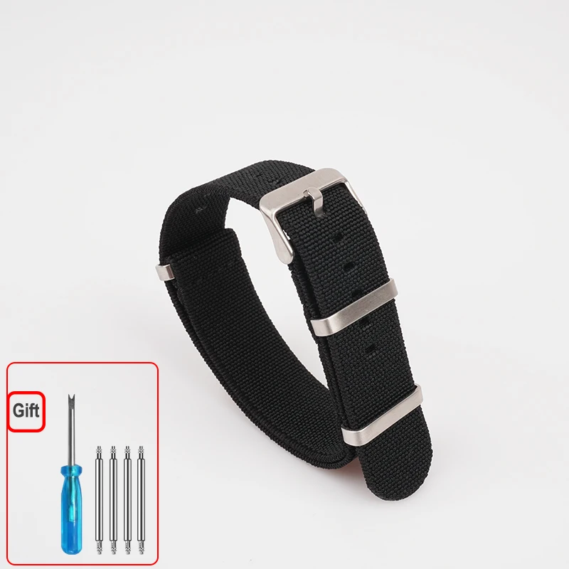 Bracelet de montre en Nylon élastique lavable
