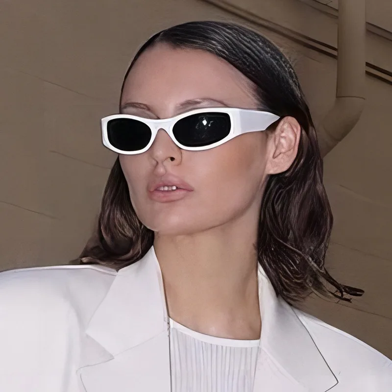 Trendige Punk-Sonnenbrille mit Ovalem Rahmen für Damen Luxus-Markendesigner Herren Outdoor-Sport Fahr- und Wanderbrillen UV400