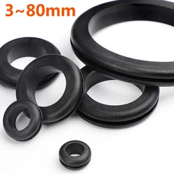 3~80mm Thickness Rubber Seal Ring Oil Sealing Grommet Gasket For Protects Wire Cable Hole Protection Ring Shim Washer Hardware