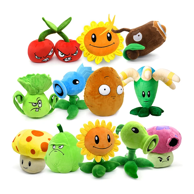 Plants Vs Zombies Plush Dolls Toys Kawaii Game Anime Figures Sunflower Peashooter Fashion Boutique Doll Stuffed Pillow Plushies