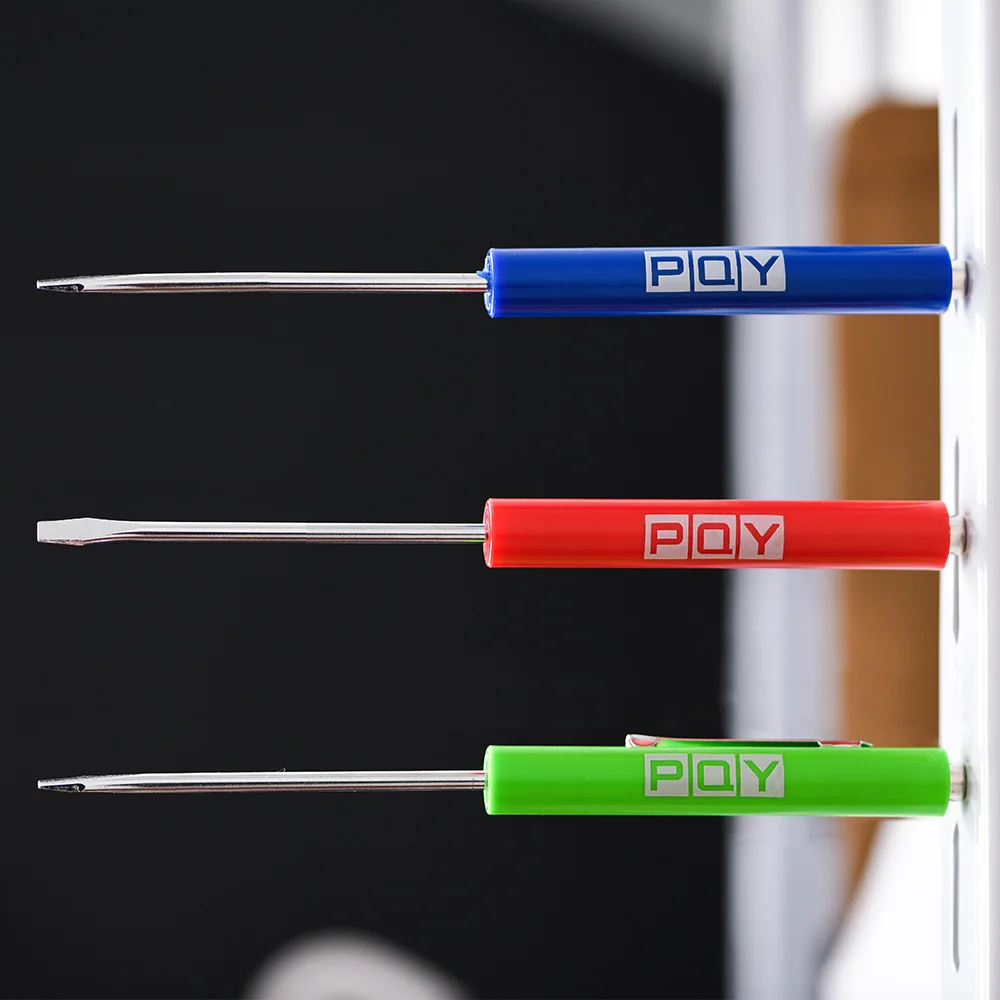 LZONE - 1 adet Mini Tops ve cep klipler cep tornavida güçlü manyetik oluklu tornavida GJ001-QY