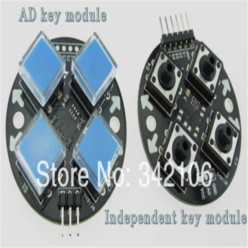 5Pcs Four-Button Touch Switch Module Independent AD Key for Electronics DIY Kit