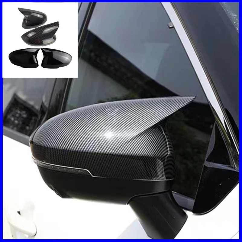 Car Styling For Nissan X-Trail 2021-2023 Rearview Mirror Cover Trim Sticker with Horn Car Styling Accessory for Auto Decoration