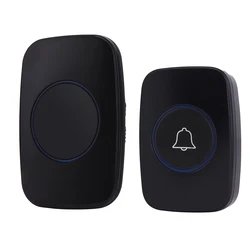 Wireless Doorbell EU Plug Chime Kit 300M Remote 23A 12V Battery Waterproof Smart Home Garden Remote Wall Welcome Melody Bell