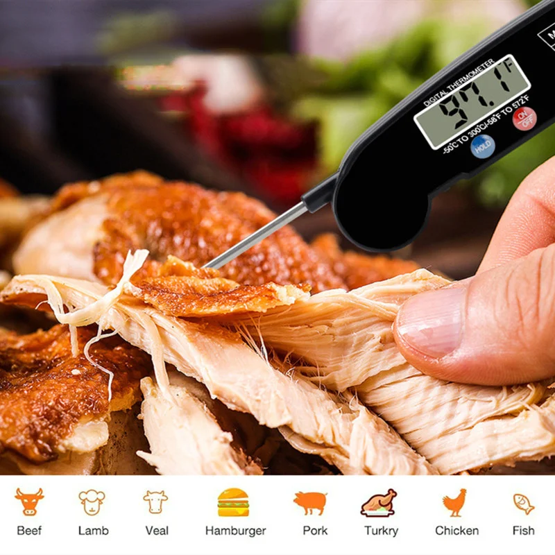 Digital Kitchen Food Thermometer For Meat Water Milk Cooking Food Probe BBQ Electronic Oven Thermometer Kitchen Tools