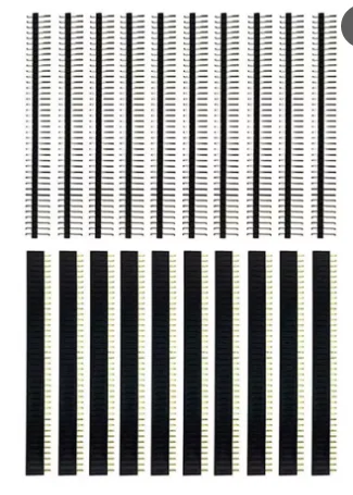 20 Pcs 10 Pairs 40 Pin 1x40 Single Row Male And Female 2.54 Breakable Pin Header PCB JST Connector Strip For Arduino DIY Kit