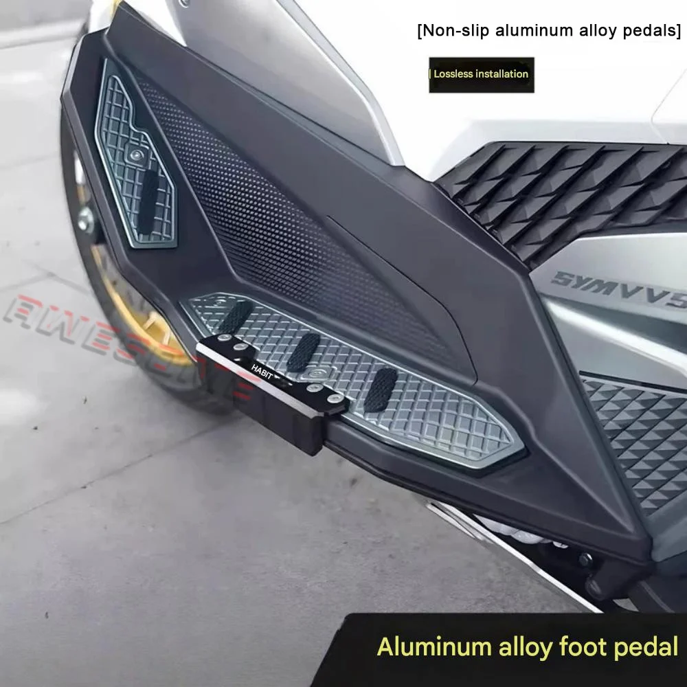 Anti-Slip Foot Pedals For Fit SYM ADXTG 400 Aluminum Alloy Material