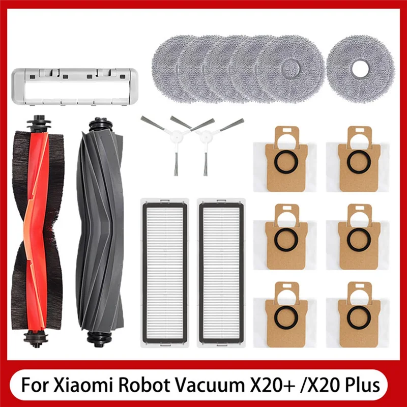 

BOFO For Xiaomi Robot Vacuum X20 + / X20 Plus Vacuum Parts Replacement Main Side Brush Hepa Filter Mop Cloth Dust Bag