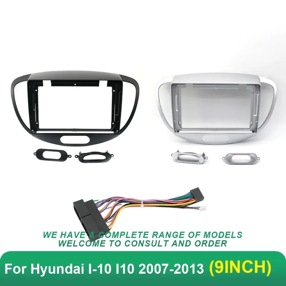 

For HYUNDAI I-10 (9INCH, HIGH-END) Car Radio Fascias Android GPS MP5 Stereo Player 2 Din Head Unit Panel Dash Frame Insta