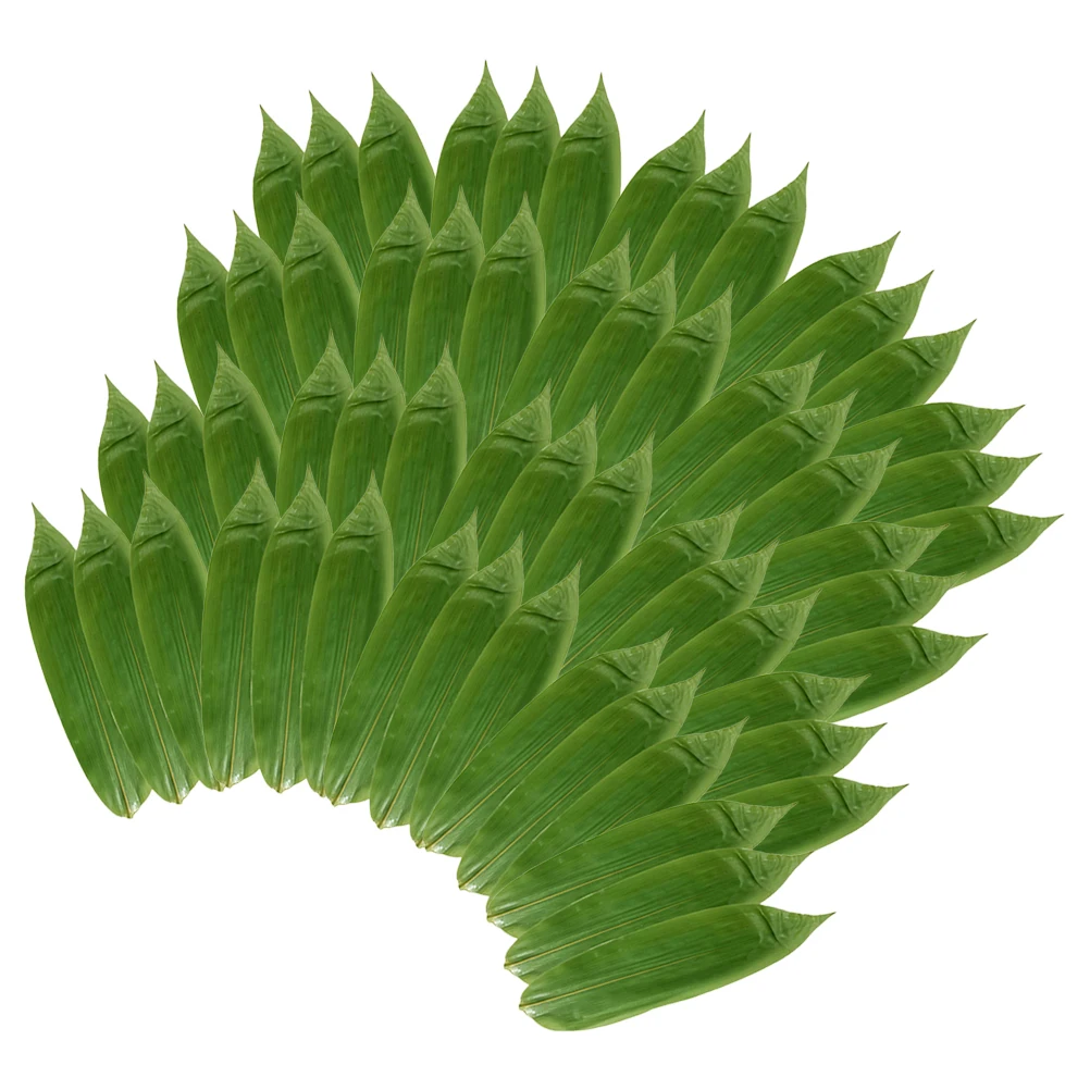 

200 Pcs Bamboo Leaf Arrangement Fresh Decorations Sushi Maker Mat Charcuterie Boards Accessories Leaves Touch Culinary