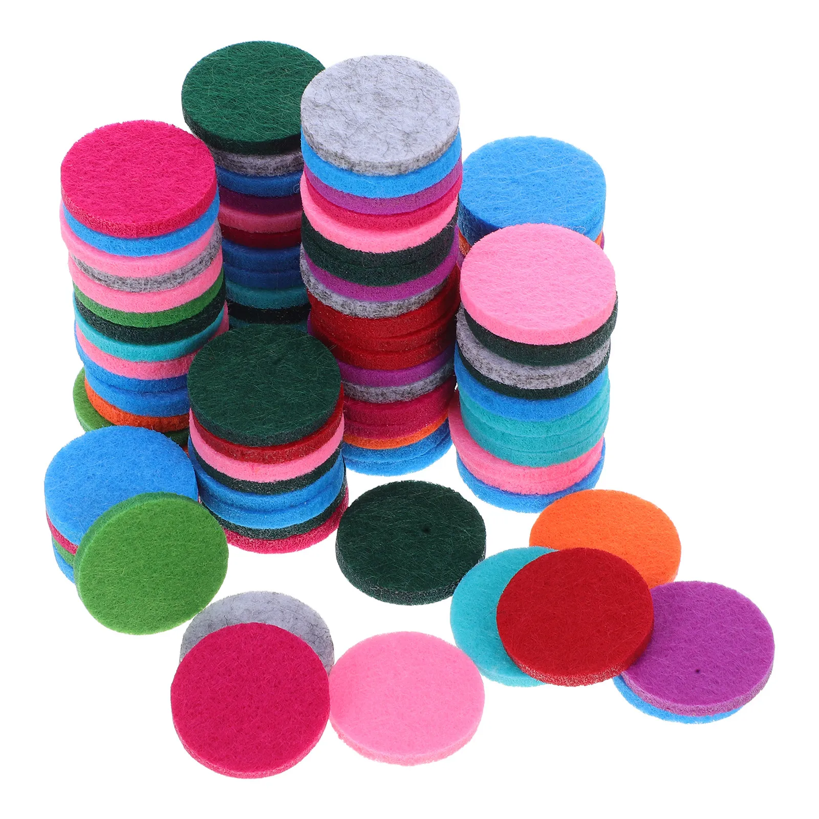 

100Pcs Thick Absorbent Felt Replacement Pads 17.5mm for 25Mm Essential Oil Diffuser Locket Pendant Necklace Refill Pads