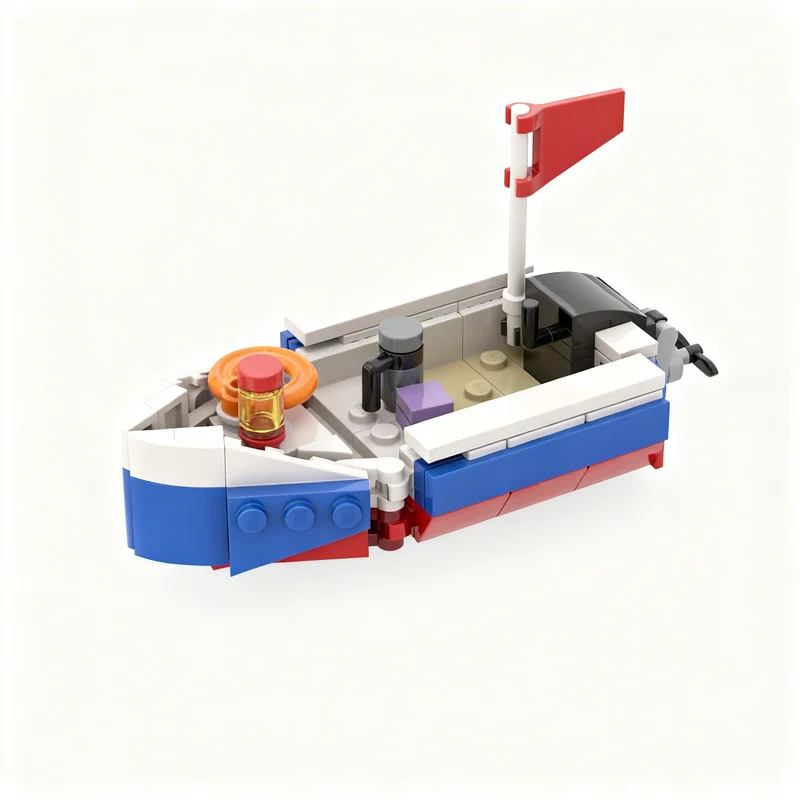215 Piezas MOC Kapp'ns Pier Animal Crossing, Bloques de Construcción de Juguetes, Regalo de Navidad, Colección Creativa, Idea de Regalo de Cumpleaños
