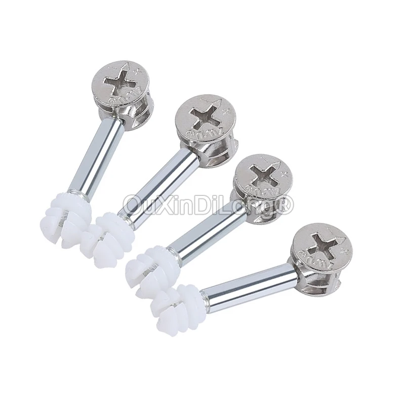 

1000Sets Three-In-One Wardrobe Fastenings Connector Fitting Furniture Connecting Accessories Eccentric Wheel Hardware FG994