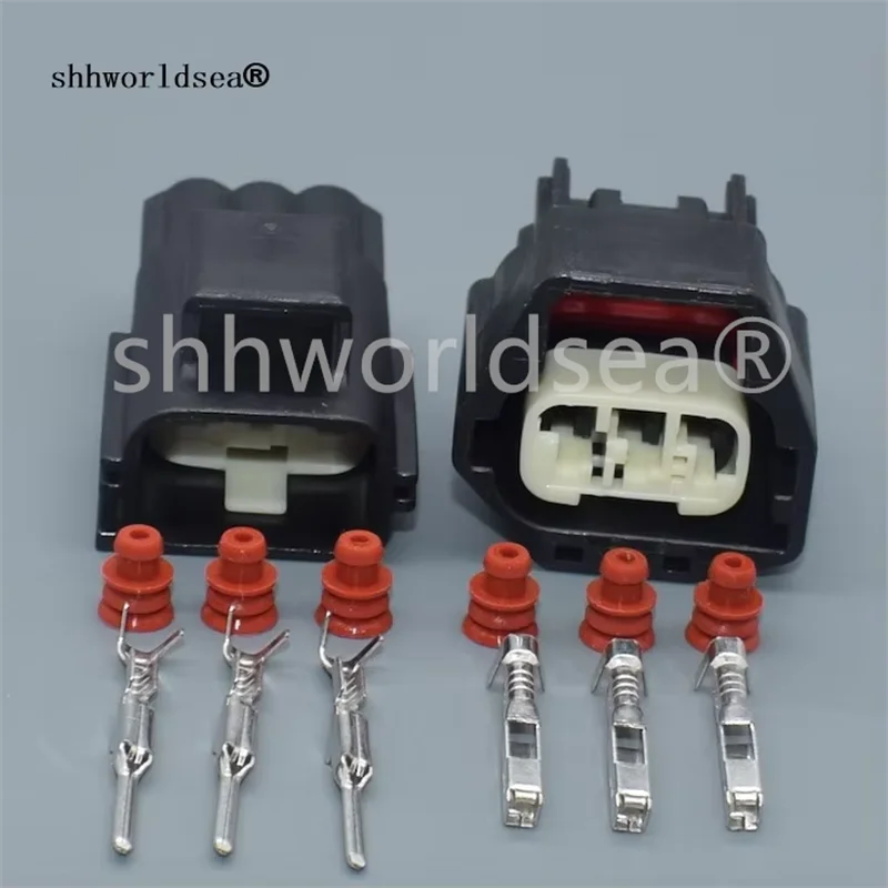 Shhworldsea 2/100Sets 3 Pin 1.5mm 7283-5541-30 Waterproof Automotive Sensor Connector Car Cable Socket For Ford Volvo