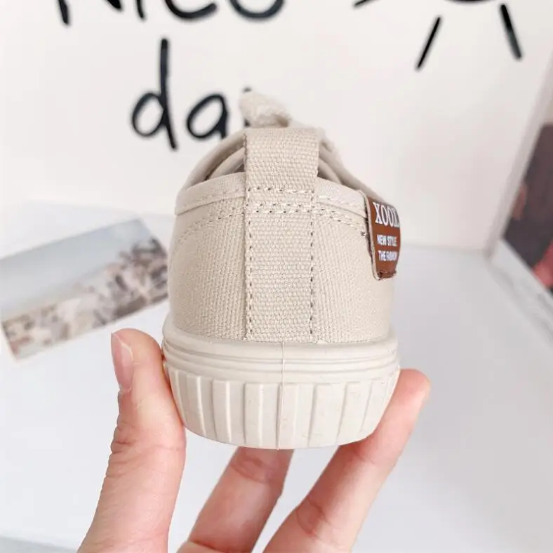 Kids Shoes 2024 Spring Autumn 3 Colors Children Casual Shoes Boys Girls Canvas Shoes Soft Comfortable Slip-on Sneakers