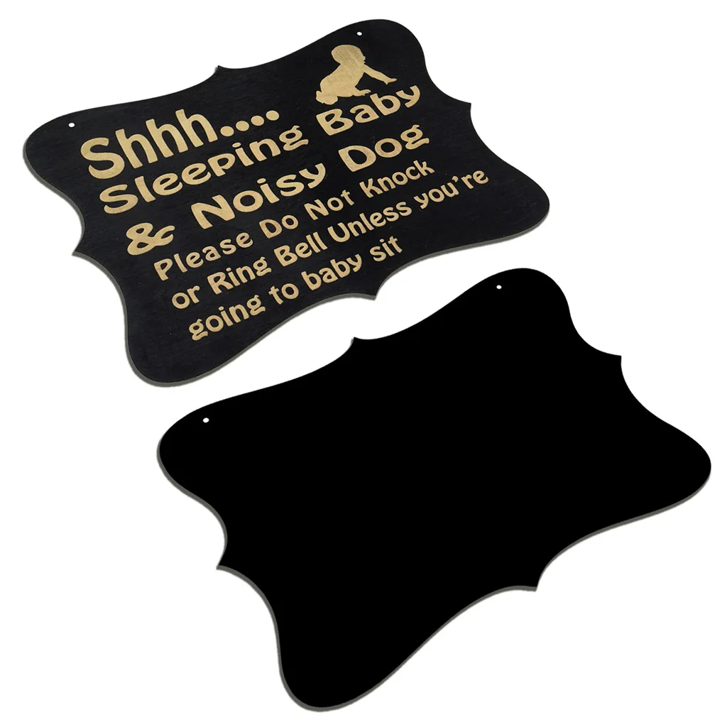 Cartello da appendere alla lavagna a doppia faccia per la decorazione della cameretta del bambino con lettere stampate, decorazioni per la casa di artigianato in legno